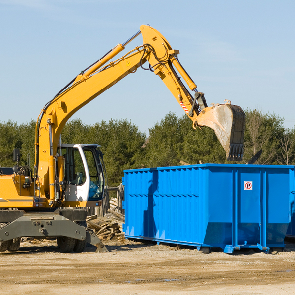 are there any restrictions on where a residential dumpster can be placed in Saltville